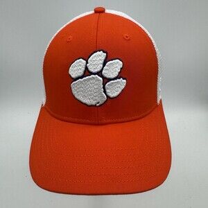NEW Clemson Tigers Hat Top Of The World NCAA Trucker Snap Back Orange Cap TOW